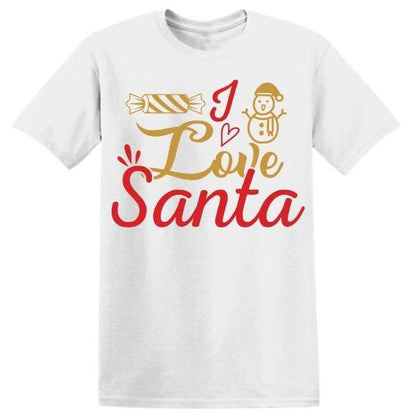 "I Love Santa" Equestrian T-Shirt – Festive & Stylish