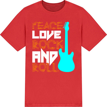 Peace Love Rock & Roll T-Shirt | Unisex Music Lover's Tee