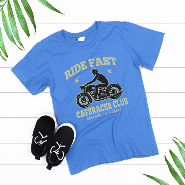 Ride Fast Caferace Club Unisex T-Shirt - Motorbike Enthusiasts