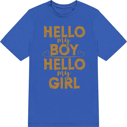 Unisex Motorcycle T-Shirt - Hello My Boy/Girl Collection