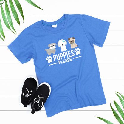 Unisex Dog Lover T-Shirt - Puppies Please Collection