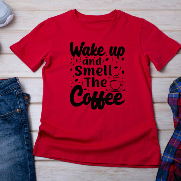 "Wake Up and Smell the Coffee" Unisex T-Shirt for Coffee Lovers