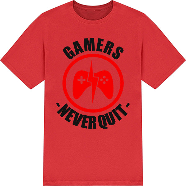 "Gamers Never Quit" Unisex T-Shirt | Premium Equestrian Apparel