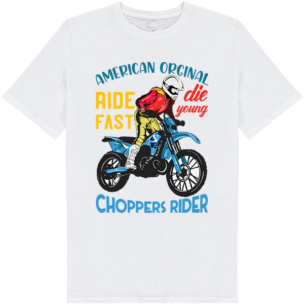 Ride Fast Die Young Choppers T-Shirt | Unisex Motorcycle Tee