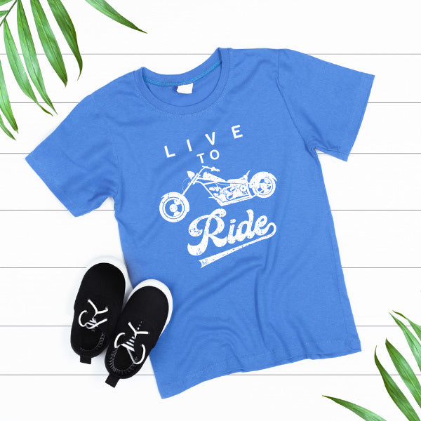 "Live to Ride" Unisex T-Shirt | Ideal for Motorbike Lovers