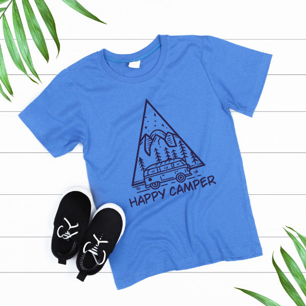 Happy Camper Unisex T-Shirt | Ideal for Camping Adventures