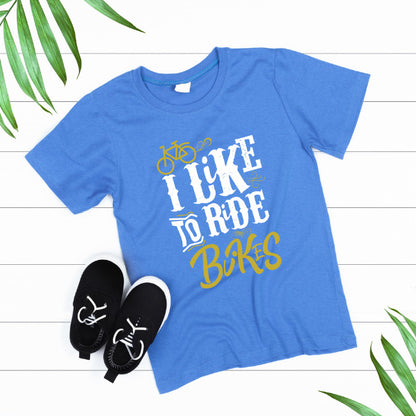 "I Like To Ride Bikes" T-Shirt | Ideal for Cycling Enthusiasts