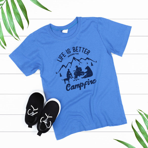 Life Is Better Around The Campfire T-Shirt | Unisex Camping Tee