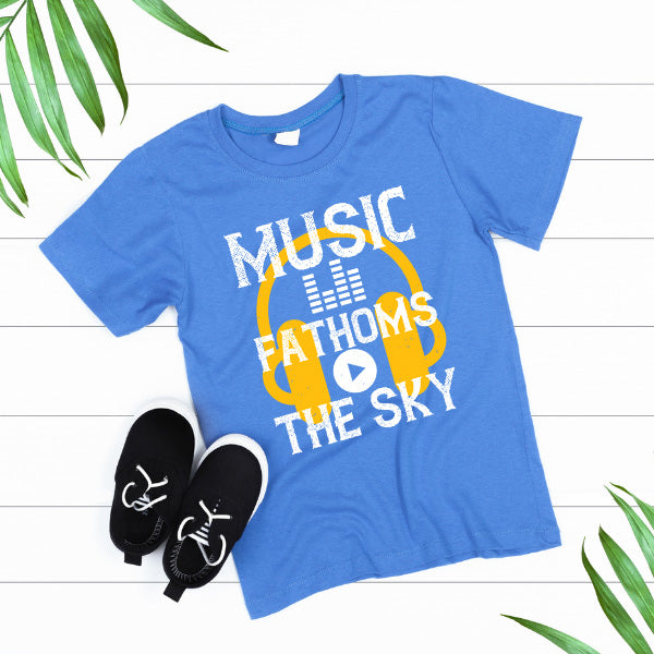 Music Fathoms The Sky Unisex T-Shirt | Ideal for Music Lovers