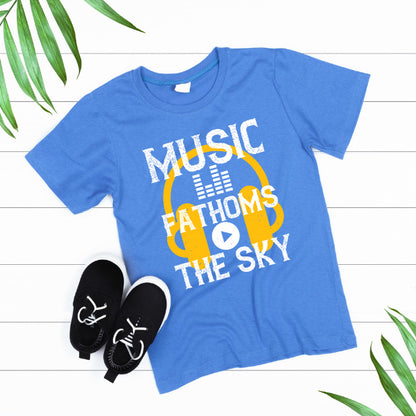 Music Fathoms The Sky Unisex T-Shirt | Ideal for Music Lovers