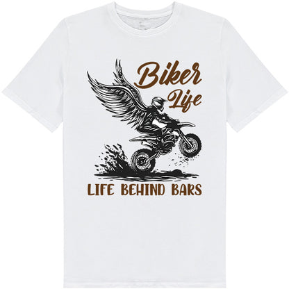 "Life Behind Bars" Unisex T-Shirt | Motorcycle Enthusiast Tee