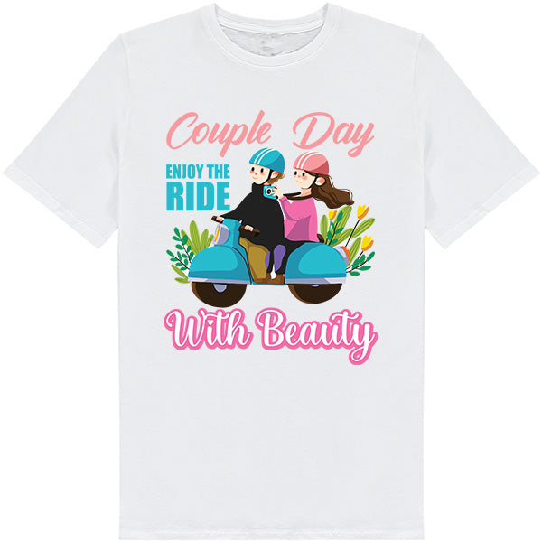 "Enjoy the Ride" Unisex T-Shirt for Couples - Equestrian Style