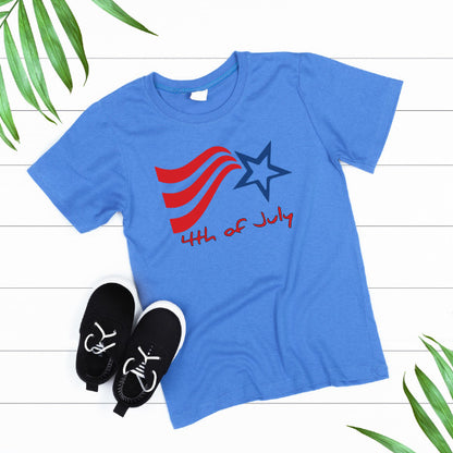 Patriotic Unisex T-Shirt for Fourth of July Equestrian Fun