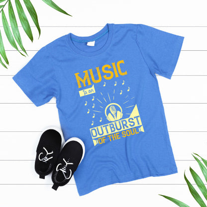 "Music Is An Outburst Of The Soul" Unisex T-Shirt - Shop Now