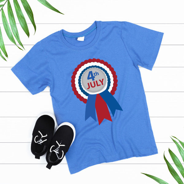 Patriotic Unisex T-Shirt for Fourth of July Equestrian Fun