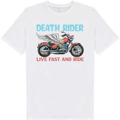 Death Rider Live Fast T-Shirt | Unisex Motorcycle Apparel