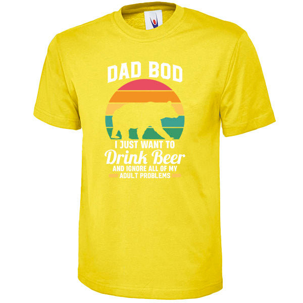 Unisex 'Dad Bod' Beer T-Shirt | Dad's Favorites Collection