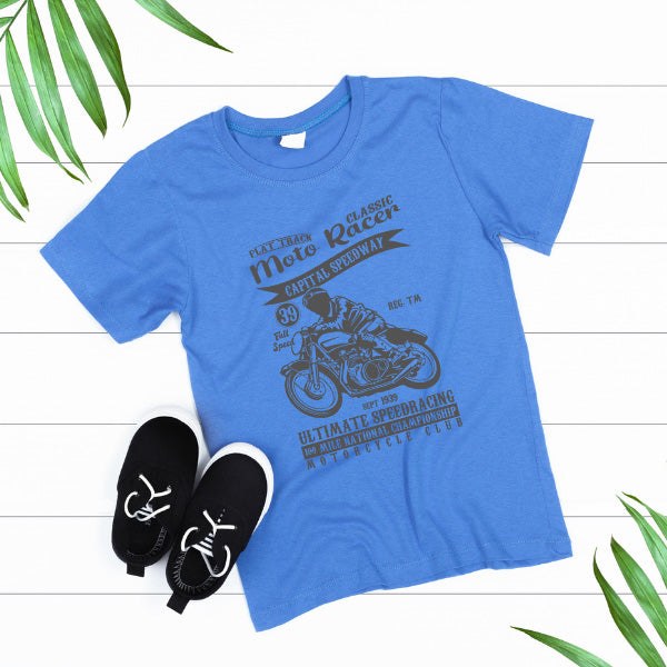 Flat Track Moto Classic Racer T-Shirt | Unisex & Stylish