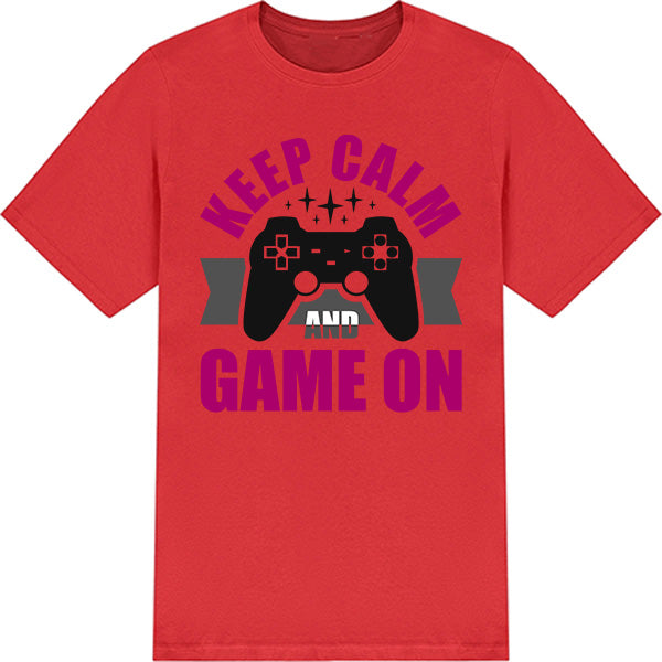 Keep Calm and Game On T-Shirt | Premium Unisex Gaming Tee