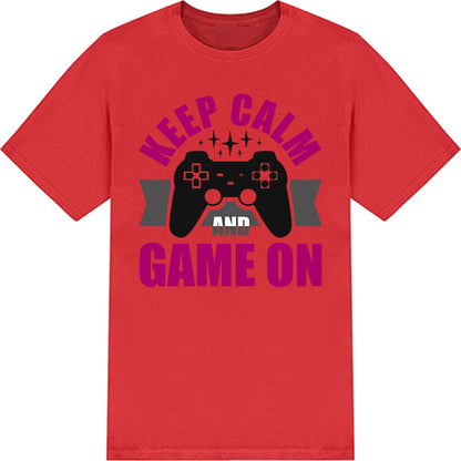 Keep Calm and Game On T-Shirt | Premium Unisex Gaming Tee