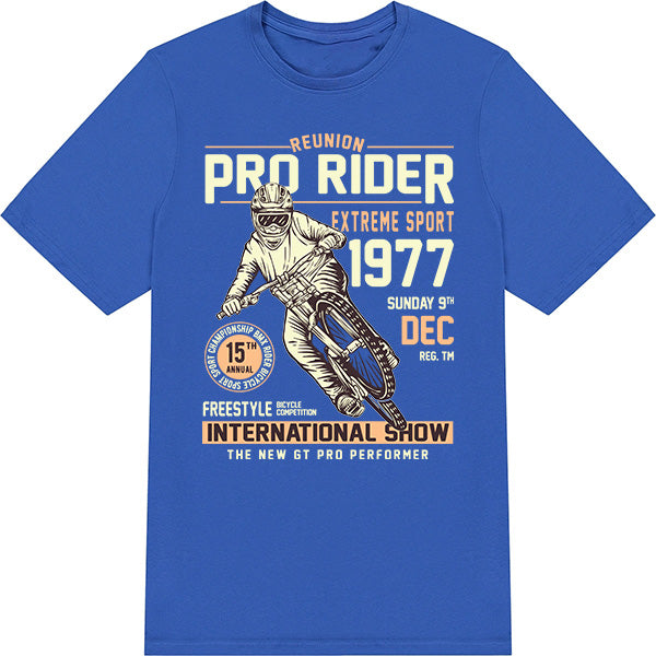 Pro Rider Unisex T-Shirt | Bicycle Adventures | Shop Now