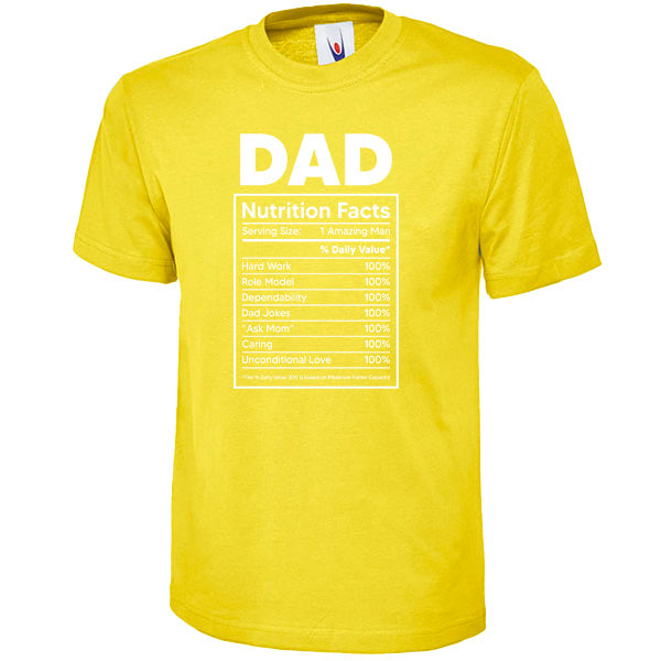 Dad Nutrition Facts T-Shirt | Unisex | Equestrian Apparel