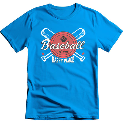 "Baseball Is My Happy Place 2" Unisex T-Shirt - Shop Now