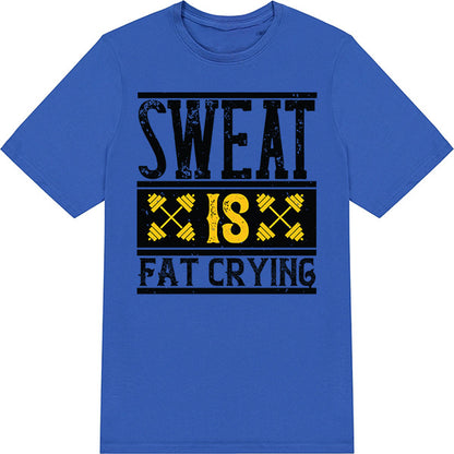 "Sweat Is Fat Crying" Unisex T-Shirt | Equestrian Fitness Tee