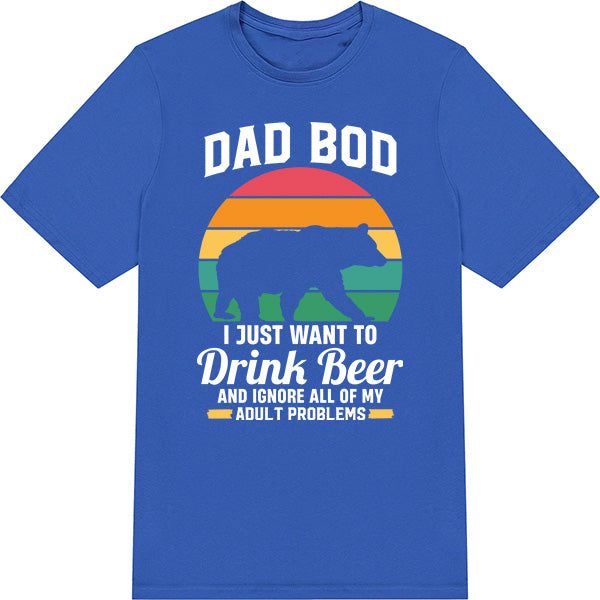 Unisex 'Dad Bod' Beer T-Shirt | Dad's Favorites Collection