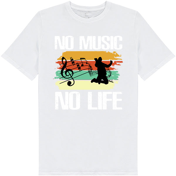 No Music No Life V1 T-Shirt | Ideal for Music Lovers