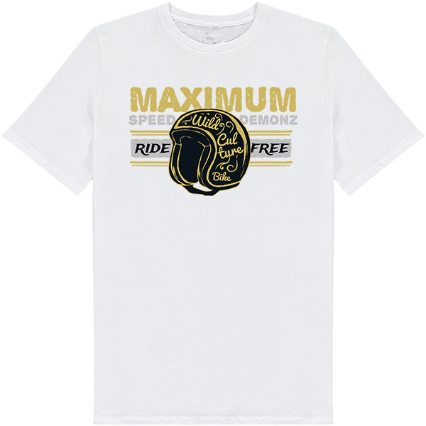 Maximum Speed Demonz Unisex T-Shirt | Motorcycle Enthusiasts