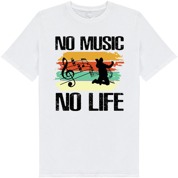 No Music No Life V3 Unisex T-Shirt | Ideal for Music Lovers