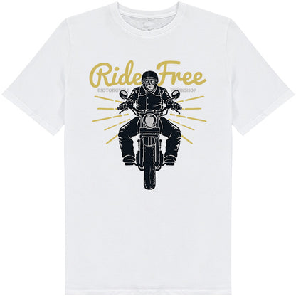 Ride Free Motorcycle Workshop T-Shirt | Unisex & Stylish