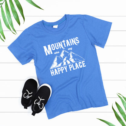 "Mountains Are My Happy Place" T-Shirt | Ideal for Camping