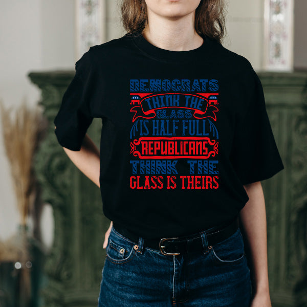 Unisex Political Statement T-Shirt - Democrats vs Republicans