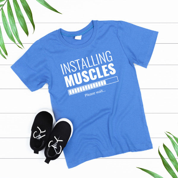 "Installing Muscles" Unisex T-Shirt | Equestrian Gym Wear