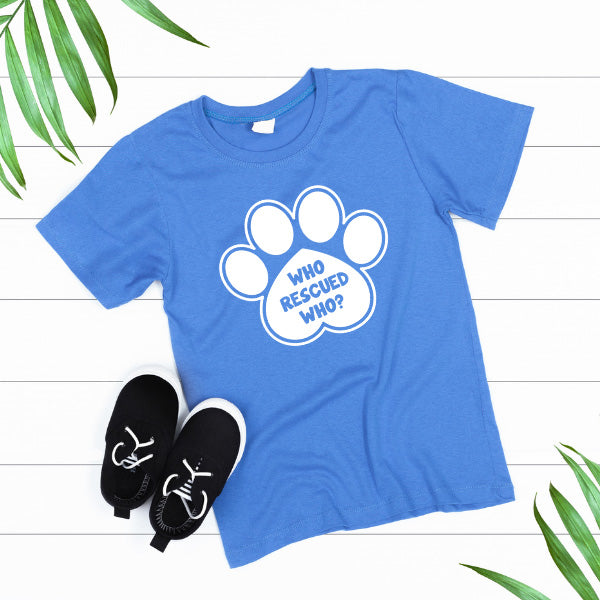 "Who Rescued Who" Unisex T-Shirt | Ideal for Dog Lovers