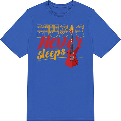 Music Never Sleeps Unisex T-Shirt | Ideal for Music Lovers