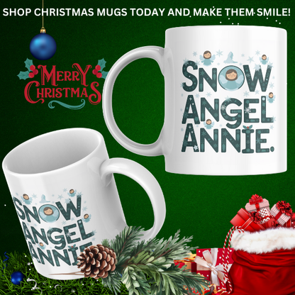 Shop Personalized Snow Angel Annie Christmas Mug - Double-Sided Print