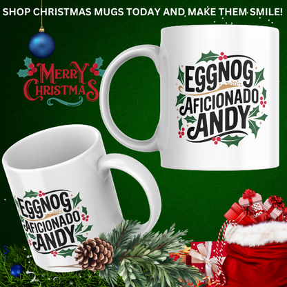 Shop Personalized Christmas Mug for Eggnog Enthusiasts - Double-Sided Print