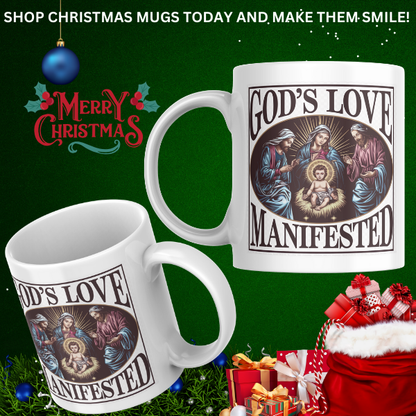 Shop the Divine Love Christmas Mug – Double-Sided Print for a Festive Touch