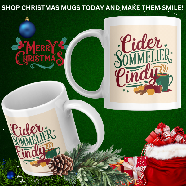 Shop the Personalized Cider Sommelier Cindy Christmas Mug – Double-Sided Print