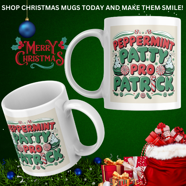 Shop the Personalized Peppermint Patty Pro Patrick Christmas Mug – Double-Sided Print