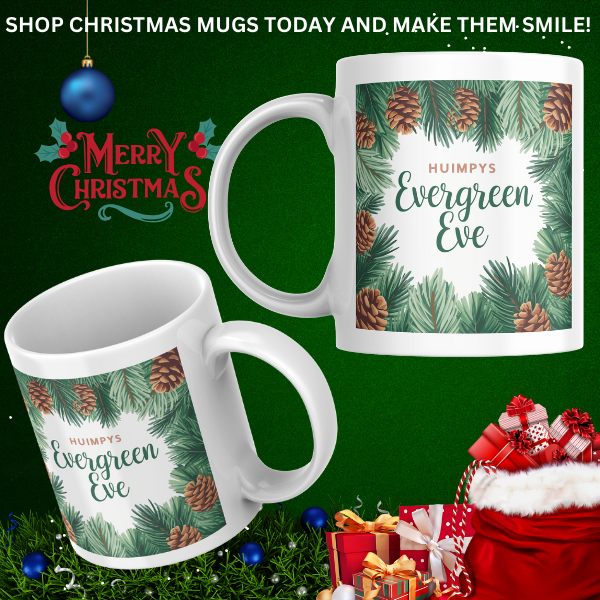 Shop Personalized Evergreen Eve Christmas Mug - Double-Sided Print