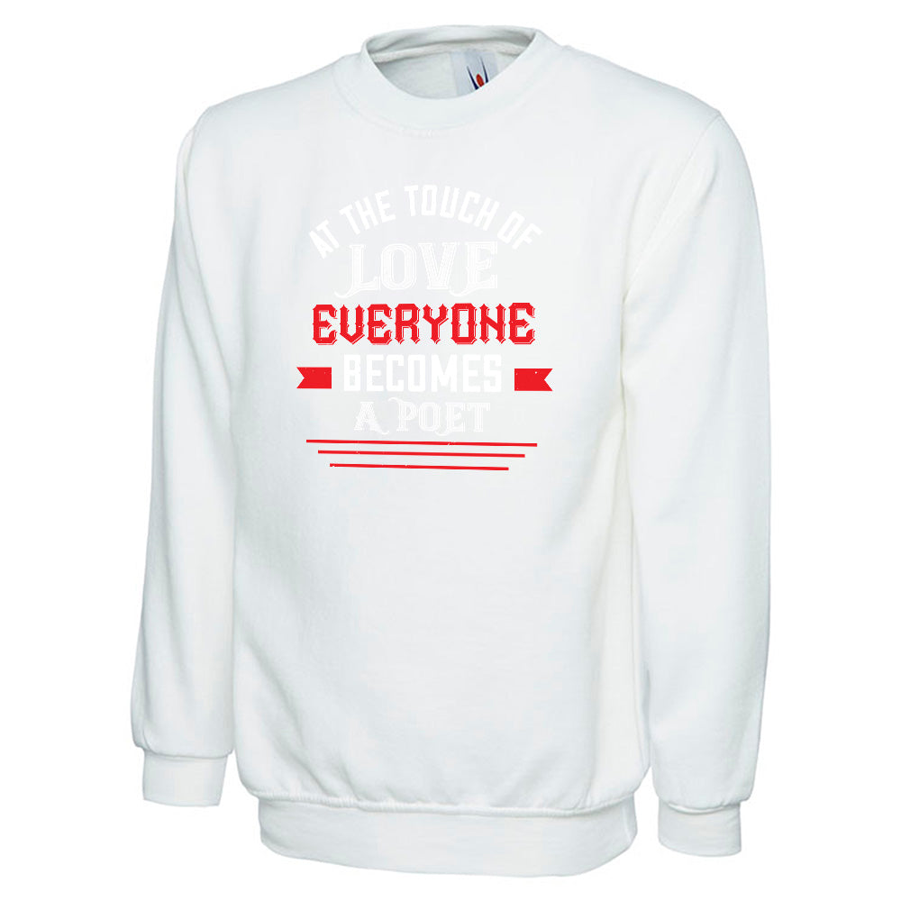 At The Touch Of Love  Unisex Sweatshirt | Valentine's Day Special