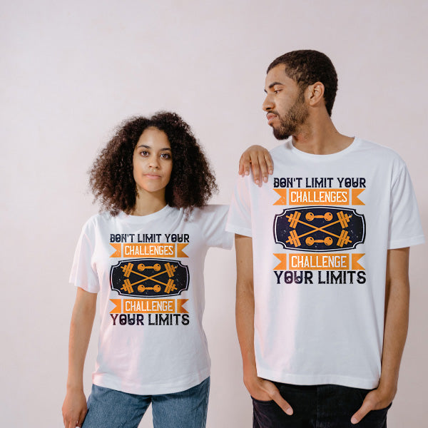 Challenge Your Limits Unisex T-Shirt | Fitness Focus Collection