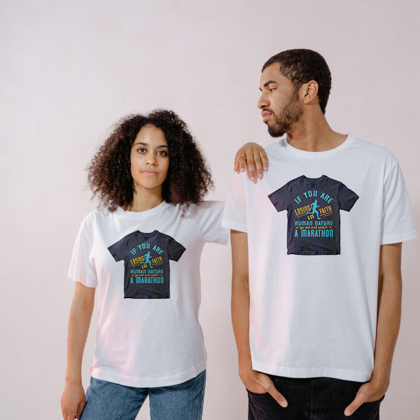 Unisex 'Faith in Humanity' Marathon T-Shirt | Runner's Edition