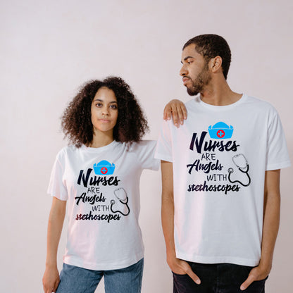 "Nurses Are Angels" Unisex T-Shirt | Celebrate Nurse Pride