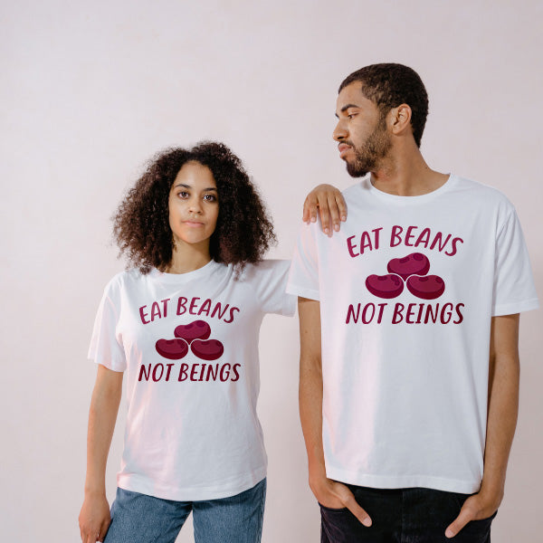 "Eat Beans Not Beings" Vegan T-Shirt | Unisex Equestrian Apparel