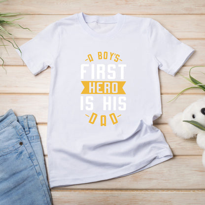 "A Boy's First Hero Is His Dad" Unisex T-Shirt | Equestrian Apparel